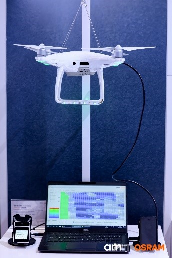 1757570924902998.jpg 集成了艾迈斯欧司朗TMF8829传感器的无人机模型可精准探测细微的空间差异,并区分间距较小或形态相近的物体.jpg